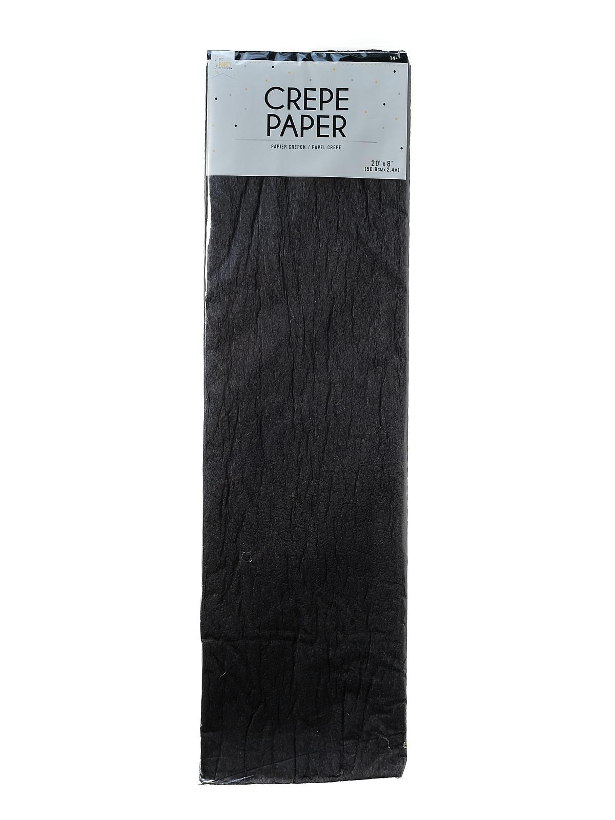 Crepe Paper Folds 20 in. x 8 ft. black