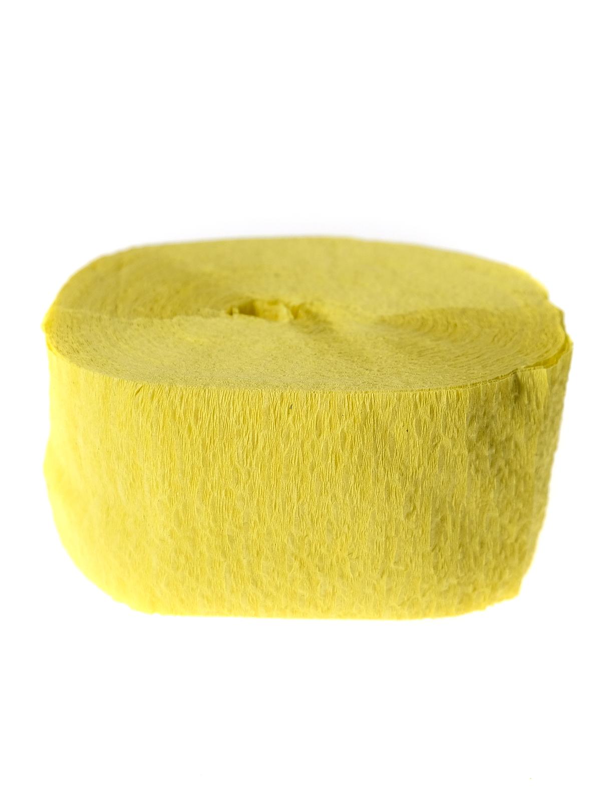Crepe Paper Streamers 1.75 In. x 81 ft. canary yellow