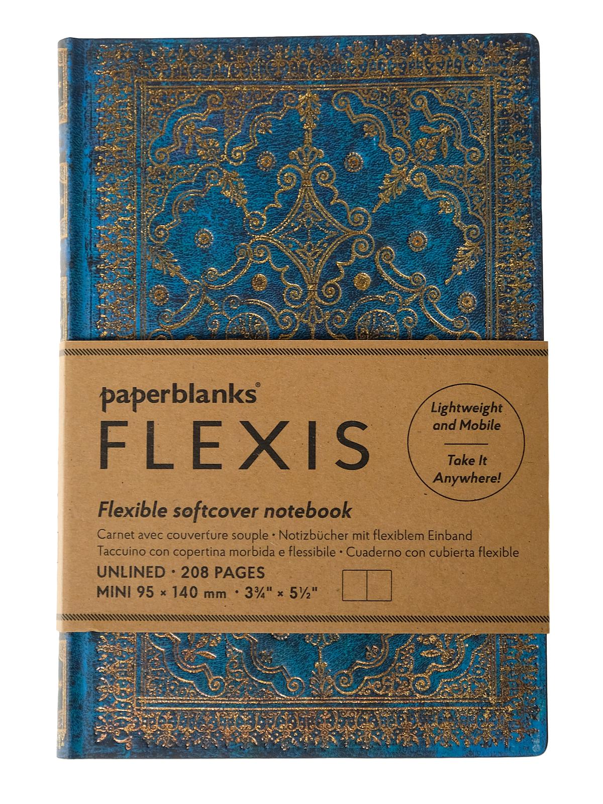 Equinoxe Journals Azure Flexis Mini 208 Pages, Unlined