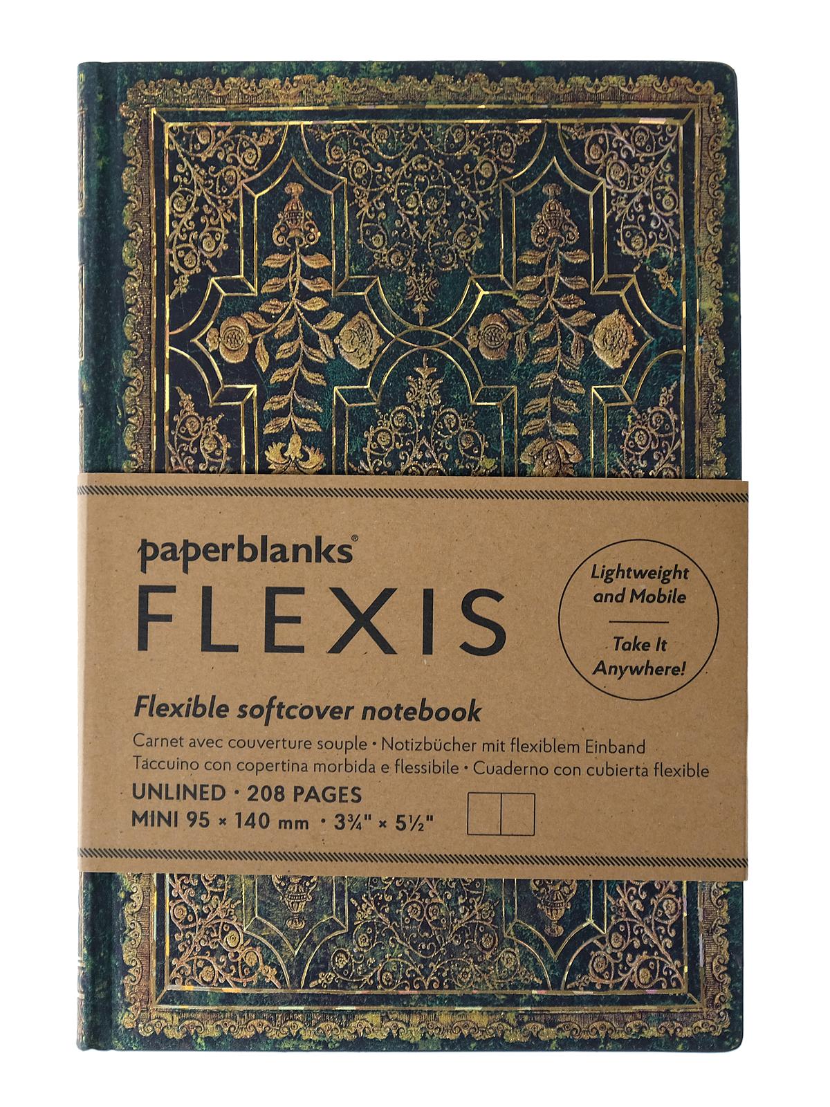 Fall Filigree Journals juniper Flexis Mini 208 pages, unlined
