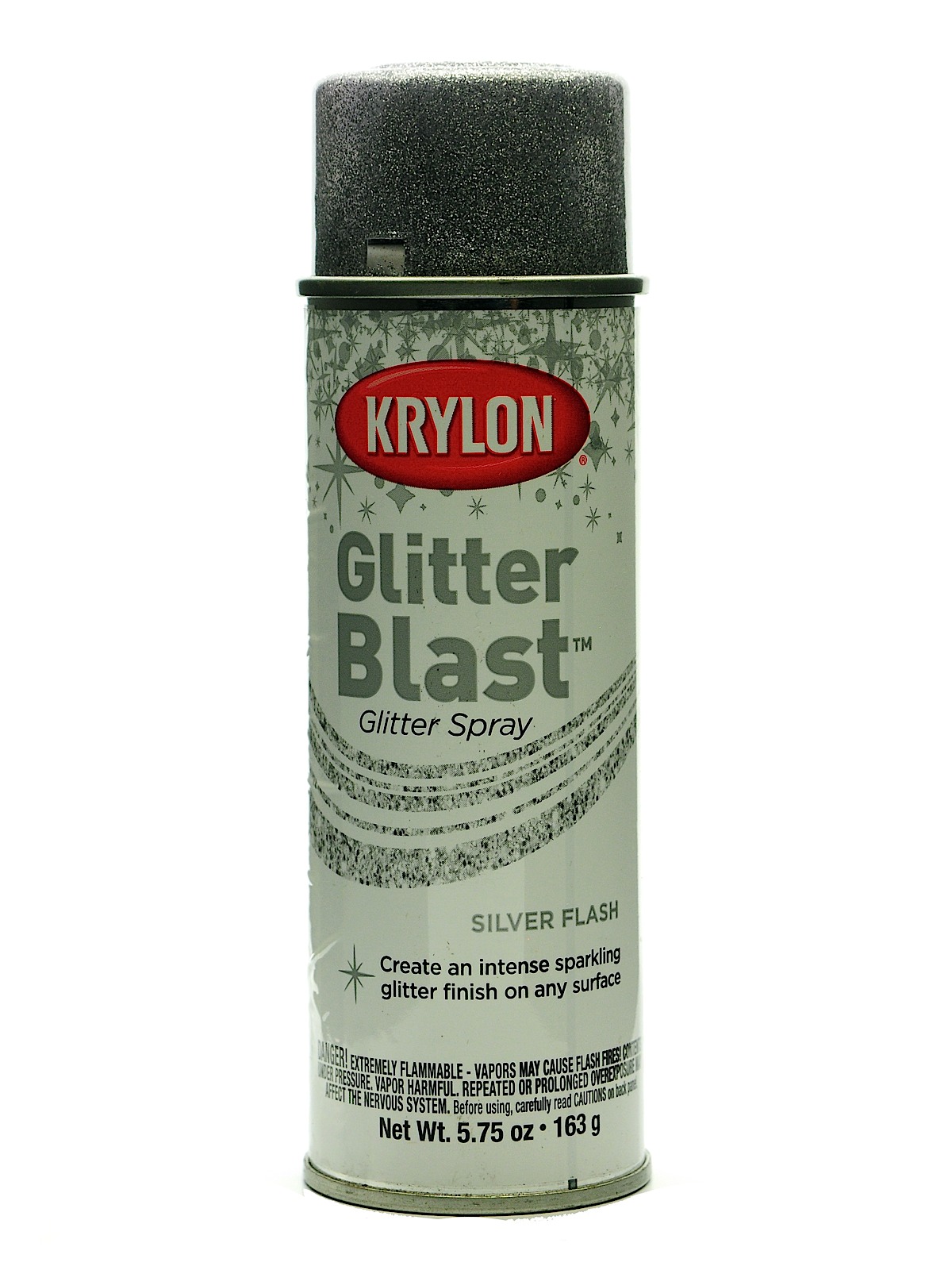 Glitter Blast Spray Paints Silver Flash 5 3 4 Oz.