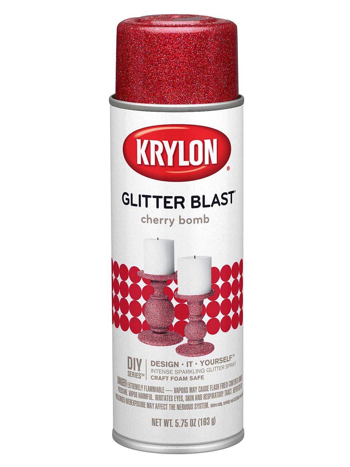 Glitter Blast Spray Paints cherry bomb 5 3 4 oz.