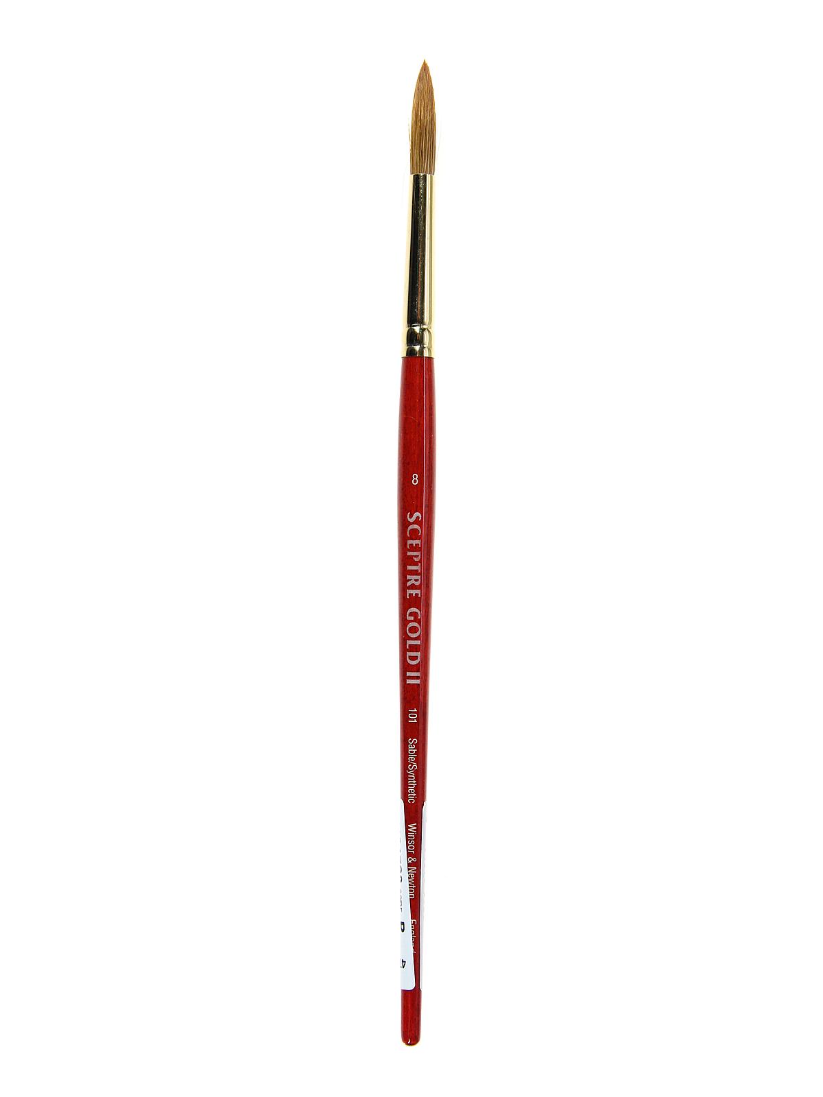 Sceptre Gold II Short Handled Brushes 8 round 101