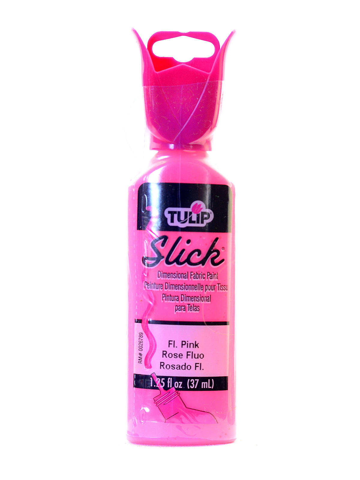 Slick Dimensional Fabric Paint neon pink 1 1 4 oz.
