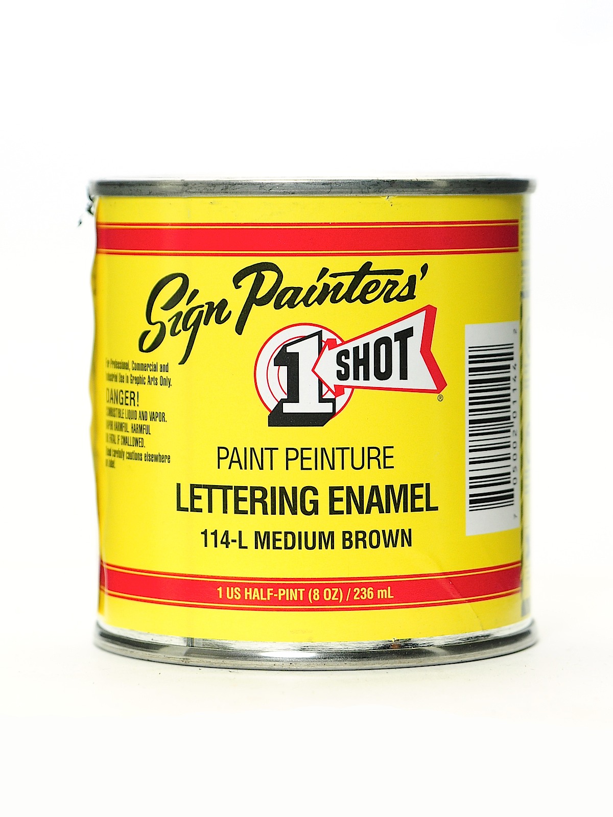 Lettering Enamel Medium Brown Half Pint 114l