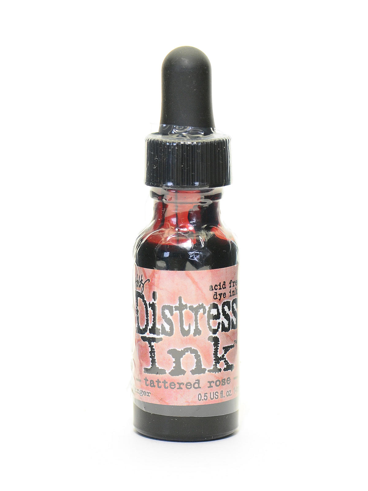 Tim Holtz Distress Ink tattered rose 0.5 oz. reinker bottle