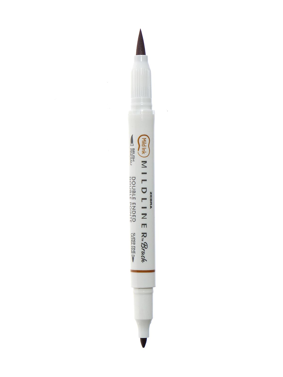 Mildliner Double Ended Brush Pens brown