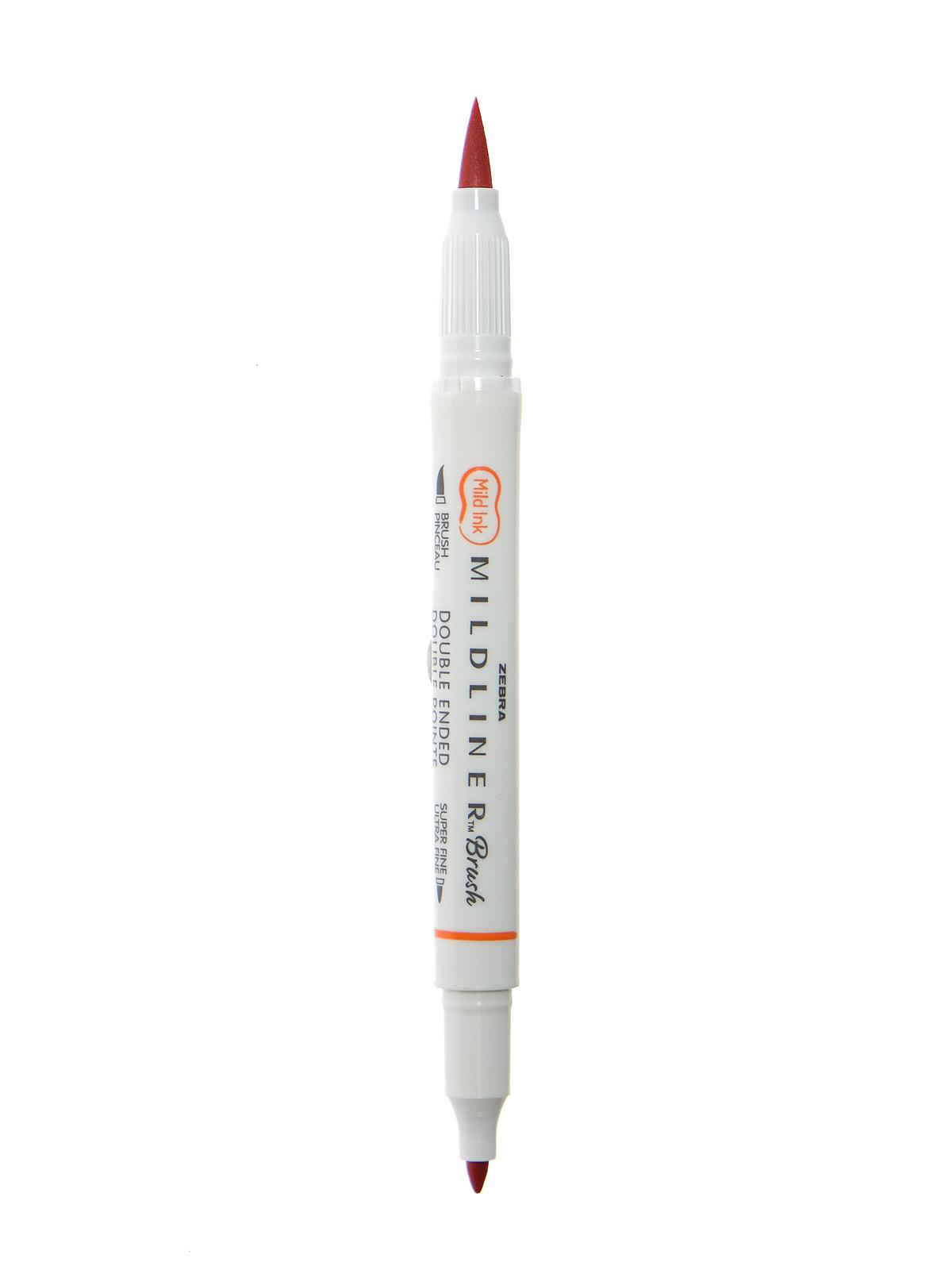 Mildliner Double Ended Brush Pens vermilion