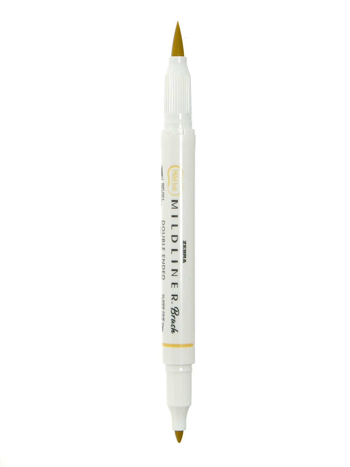 Mildliner Double Ended Brush Pens gold