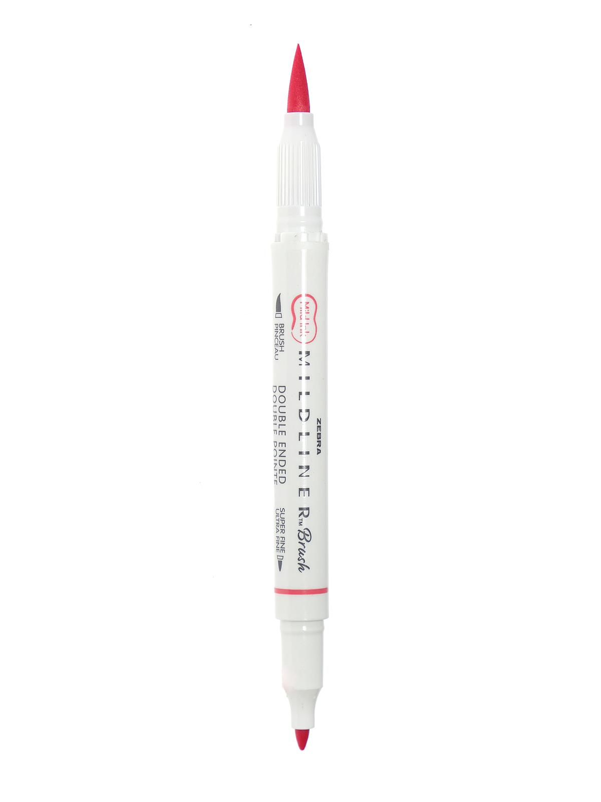 Mildliner Double Ended Brush Pens red