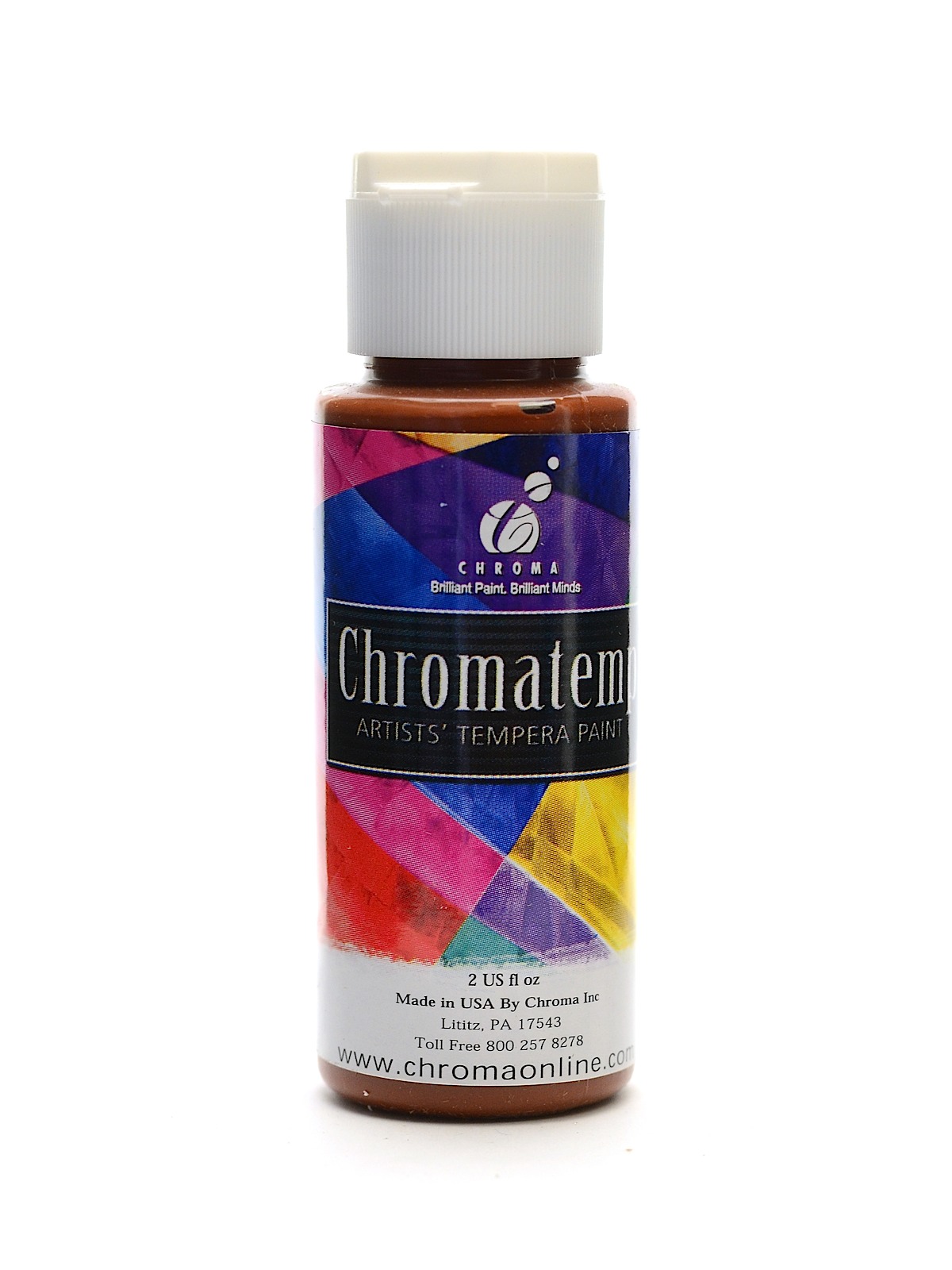 ChromaTemp Artists' Tempera Paint brown 2 oz.