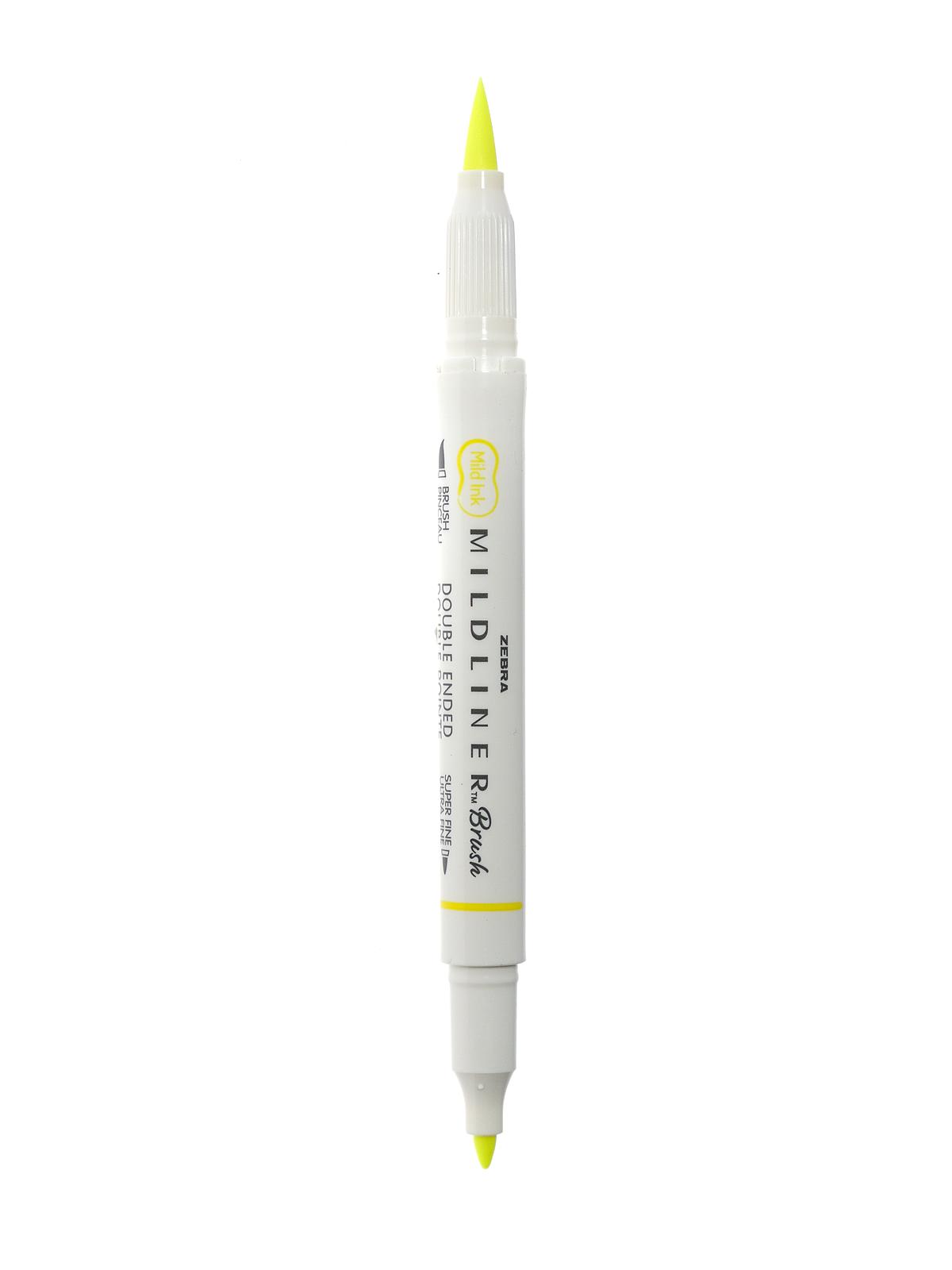 Mildliner Double Ended Brush Pens yellow
