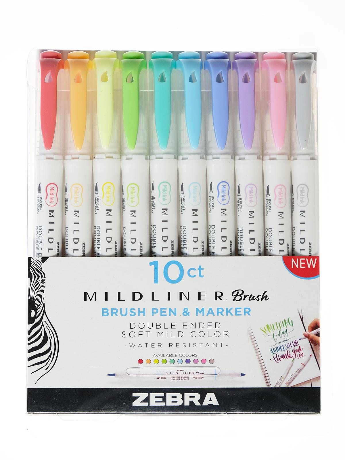 Mildliner Brush Pen Sets set of 10