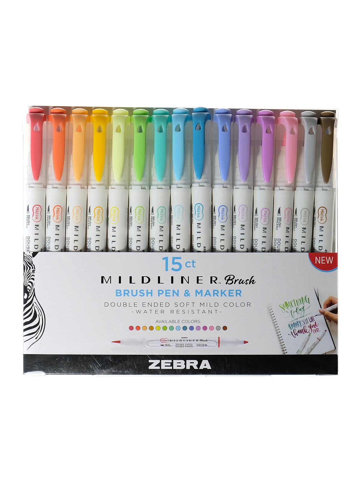 Mildliner Brush Pen Sets set of 15