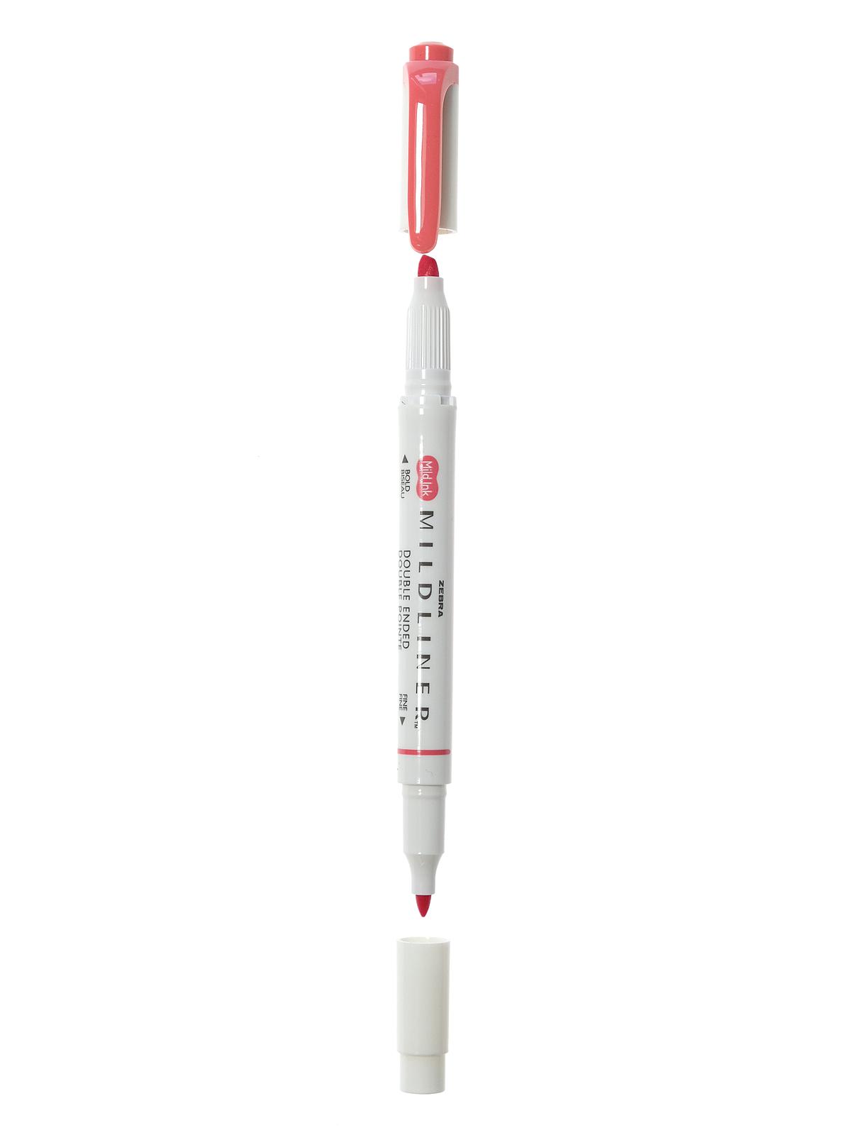 Mildliner Double Ended Highlighter red