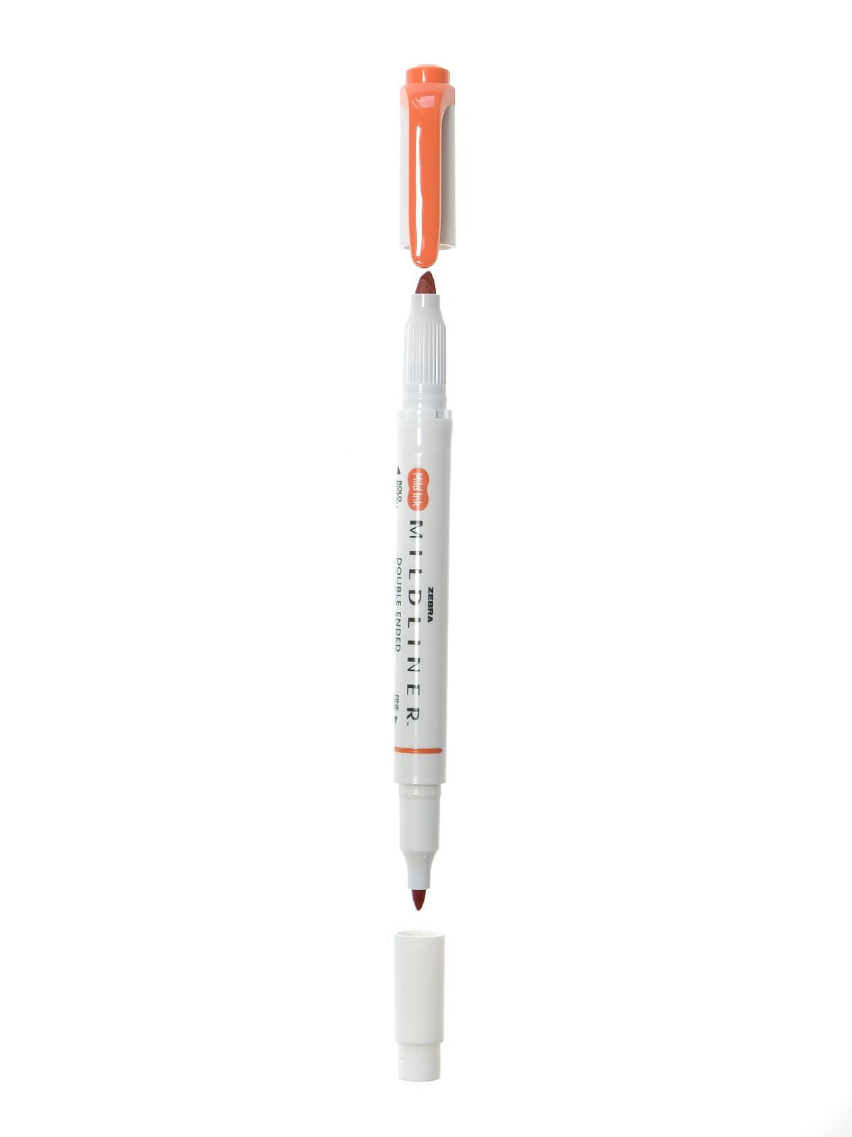 Mildliner Double Ended Highlighter vermilion