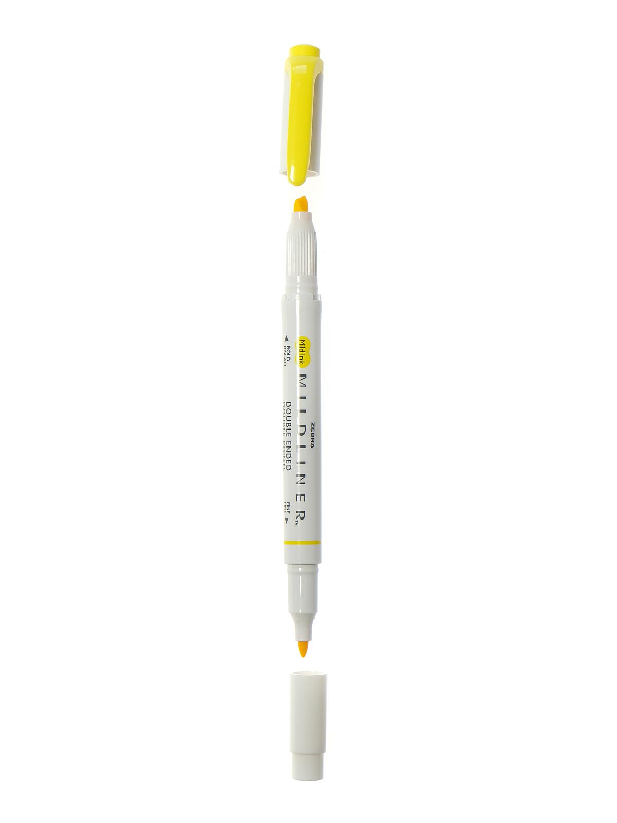 Mildliner Double Ended Highlighter lemon yellow