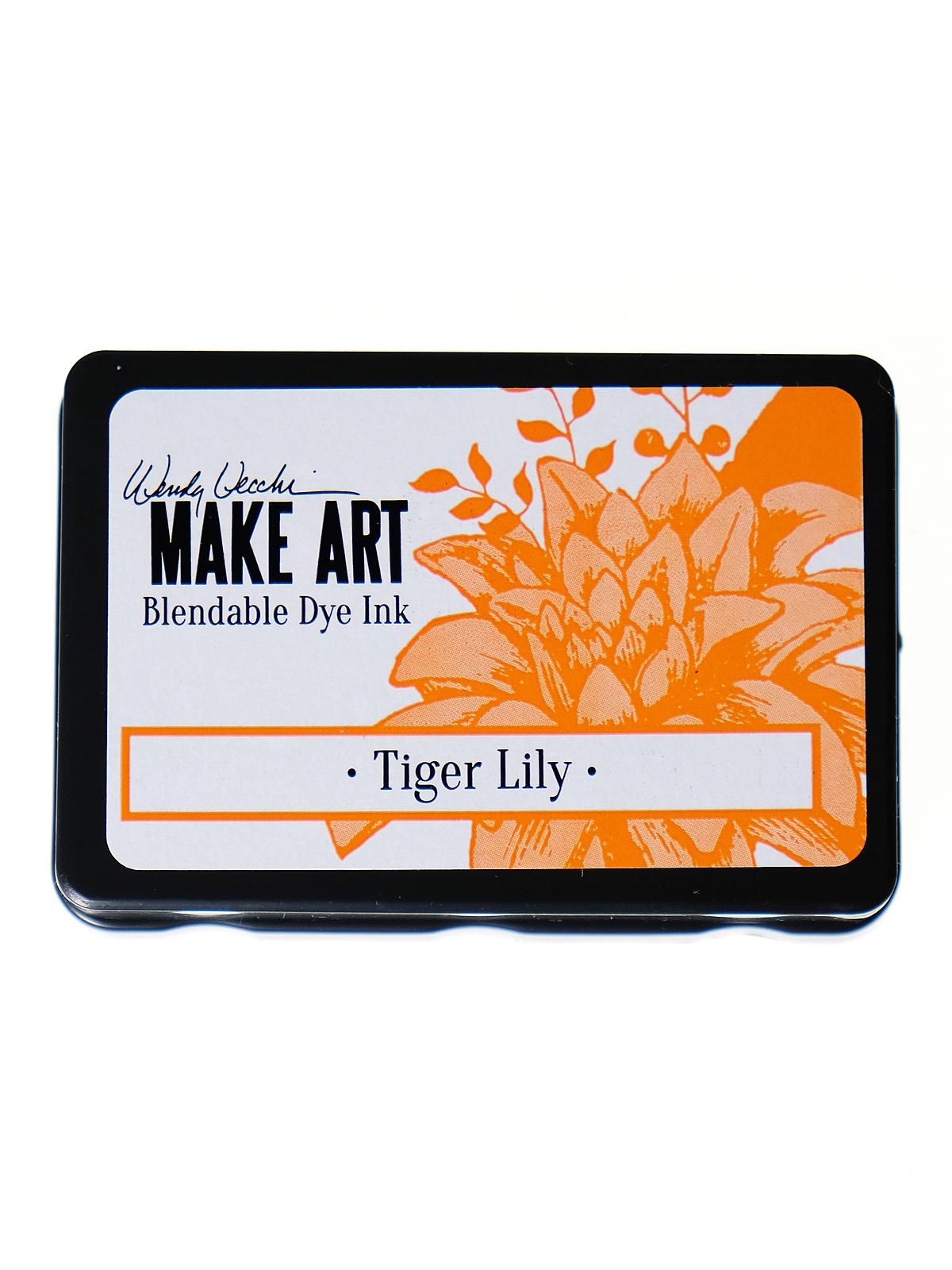 Wendy Vecchi MAKE ART Blendable Dye Inks tiger lily 2 1 4 in. x 3 1 4 in. pad