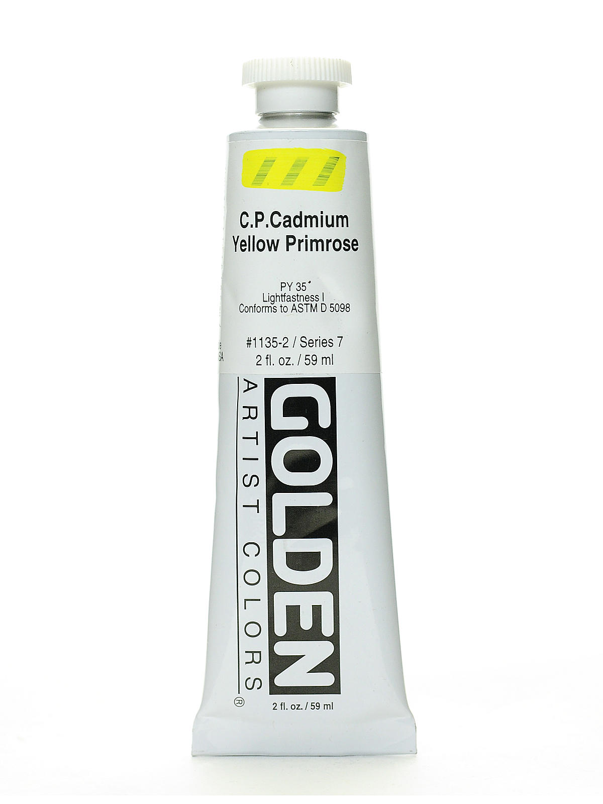 Heavy Body Acrylics cadmium yellow primrose (CP) 2 oz.