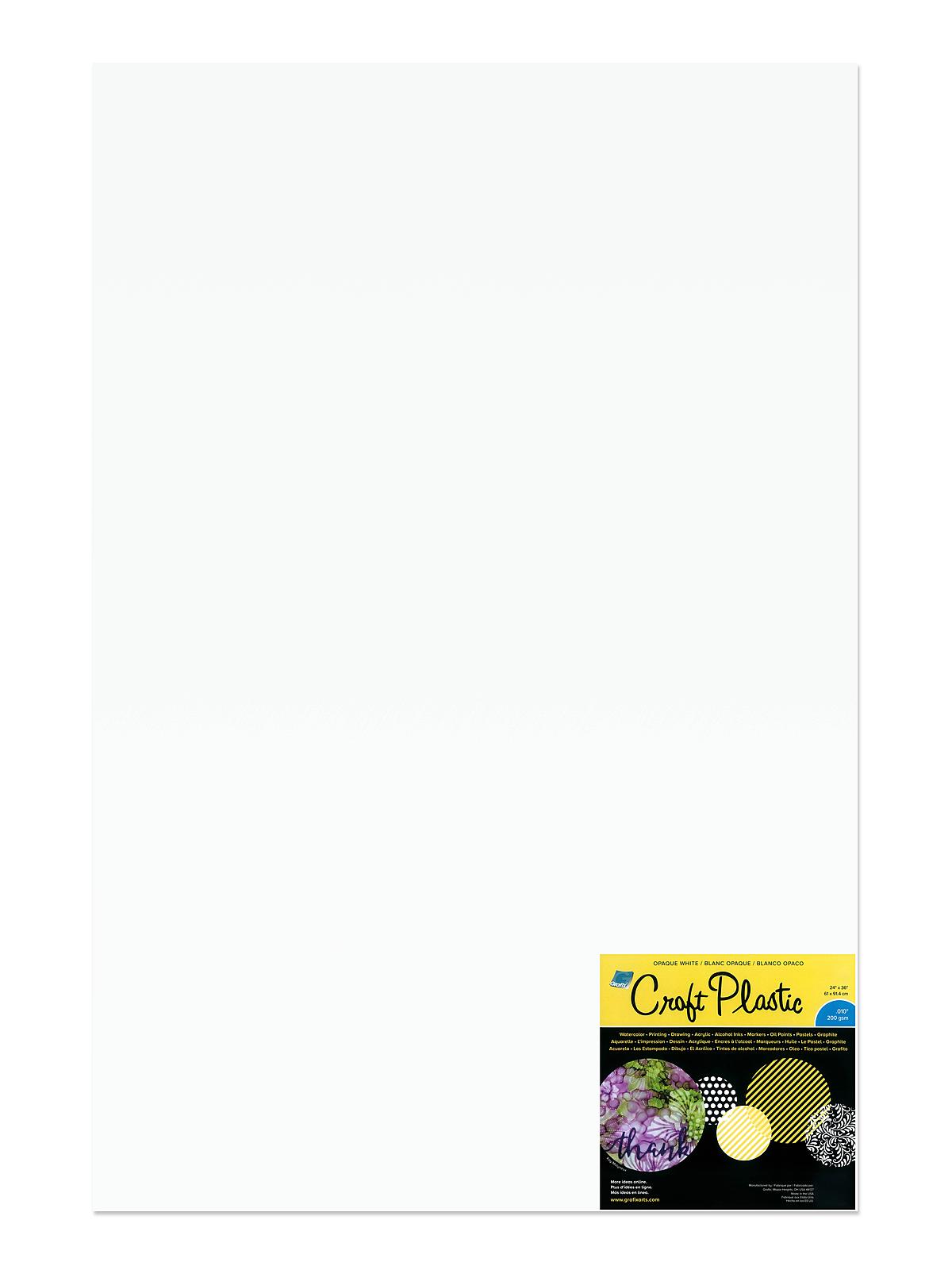 Craft Plastic .010 24 in. x 36 in. each
