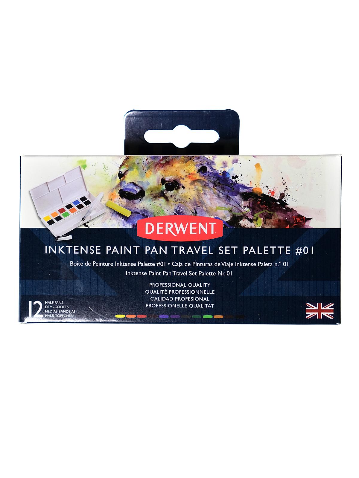 Inktense Paint Pan Travel Set palette #1 set of 12