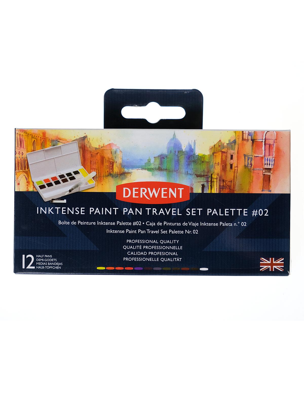 Inktense Paint Pan Travel Set palette #2 set of 12