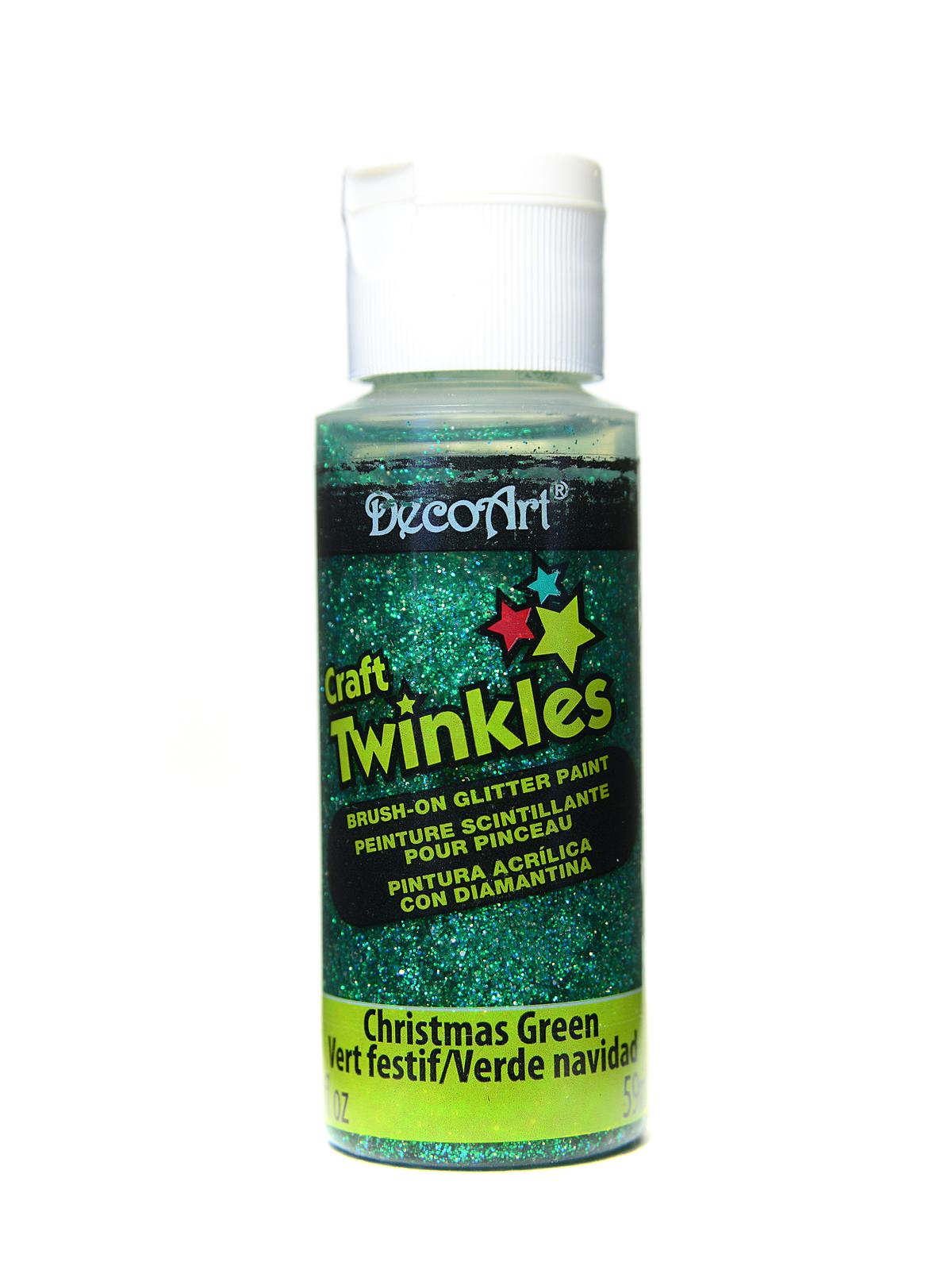 Craft Twinkles Glitter Paint Christmas green