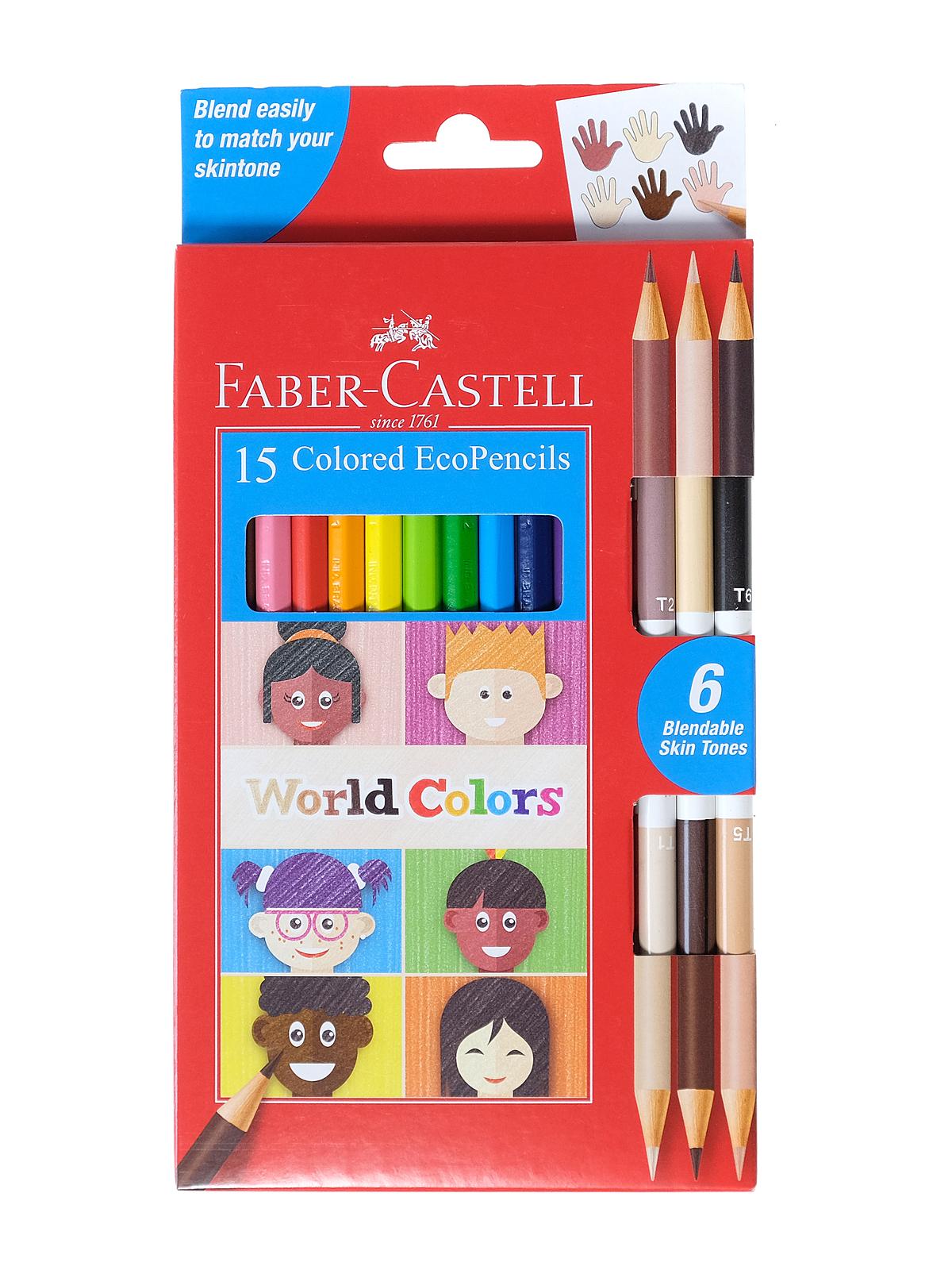 World Colors EcoPencils set of 15