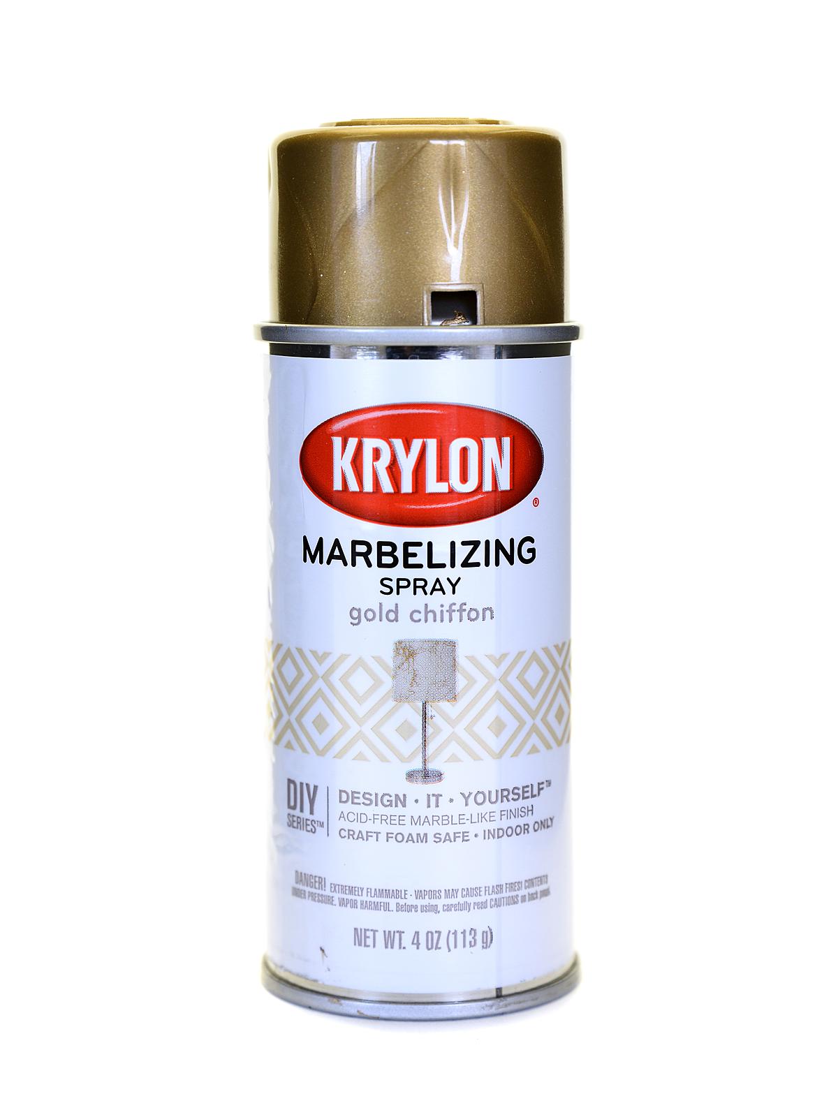 Marbelizing Spray gold chiffon