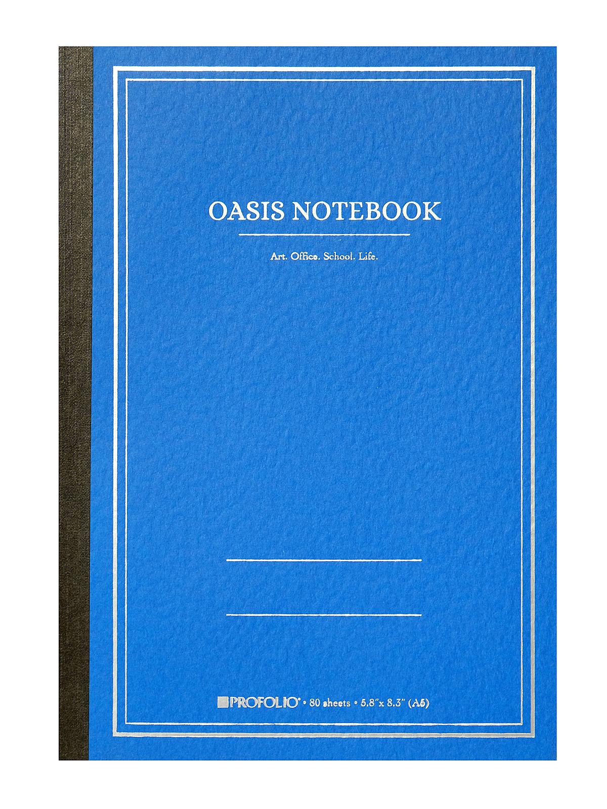 Profolio Oasis Notebook A5 5.8 in. x 8.3 in. sky 80 sheets