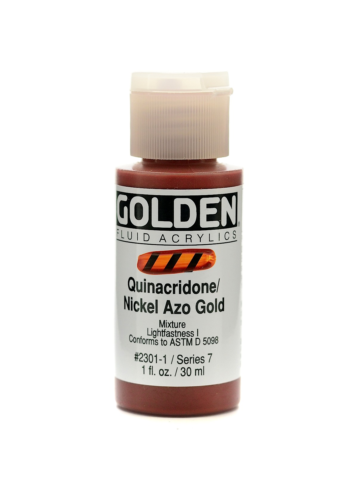 Fluid Acrylics quinacridone nickel azo gold 1 oz.