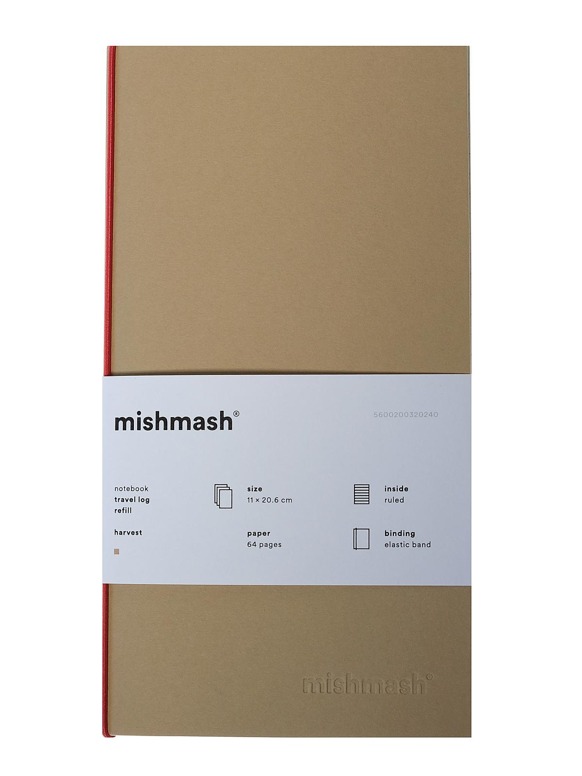 Log Notebooks ruled refill 4.4 in. x 8.1 in. harvest