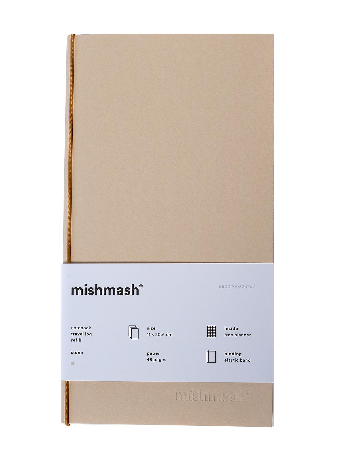 Log Notebooks free planner refill 4.4 in. x 8.1 in. stone