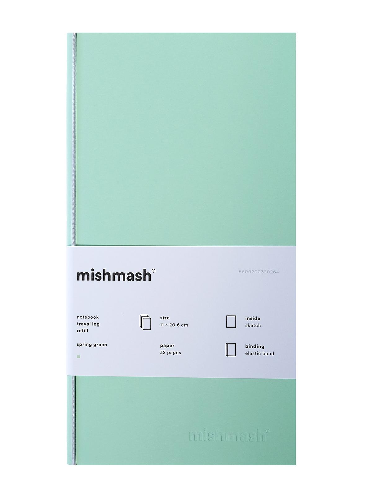 Log Notebooks sketch refill 4.4 in. x 8.1 in. spring green