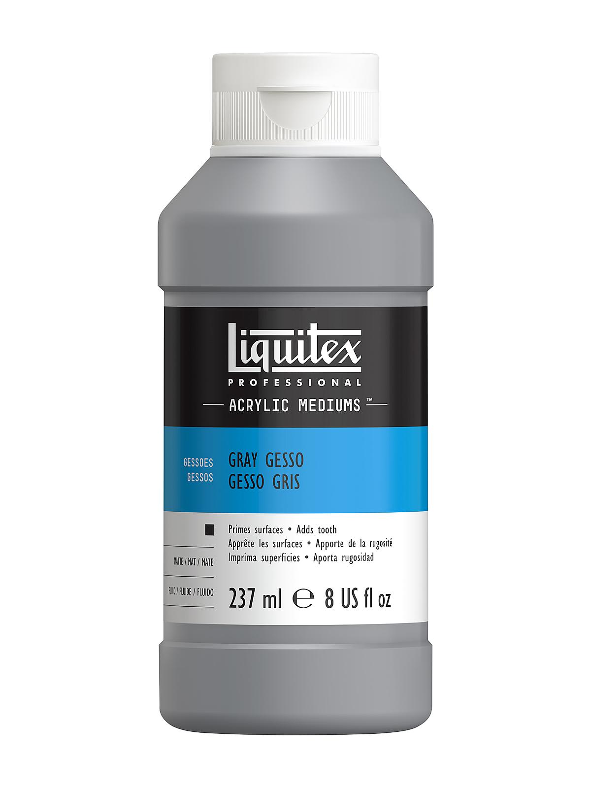 Acrylic Colored Gesso Neutral Gray Value 5 8 Oz.