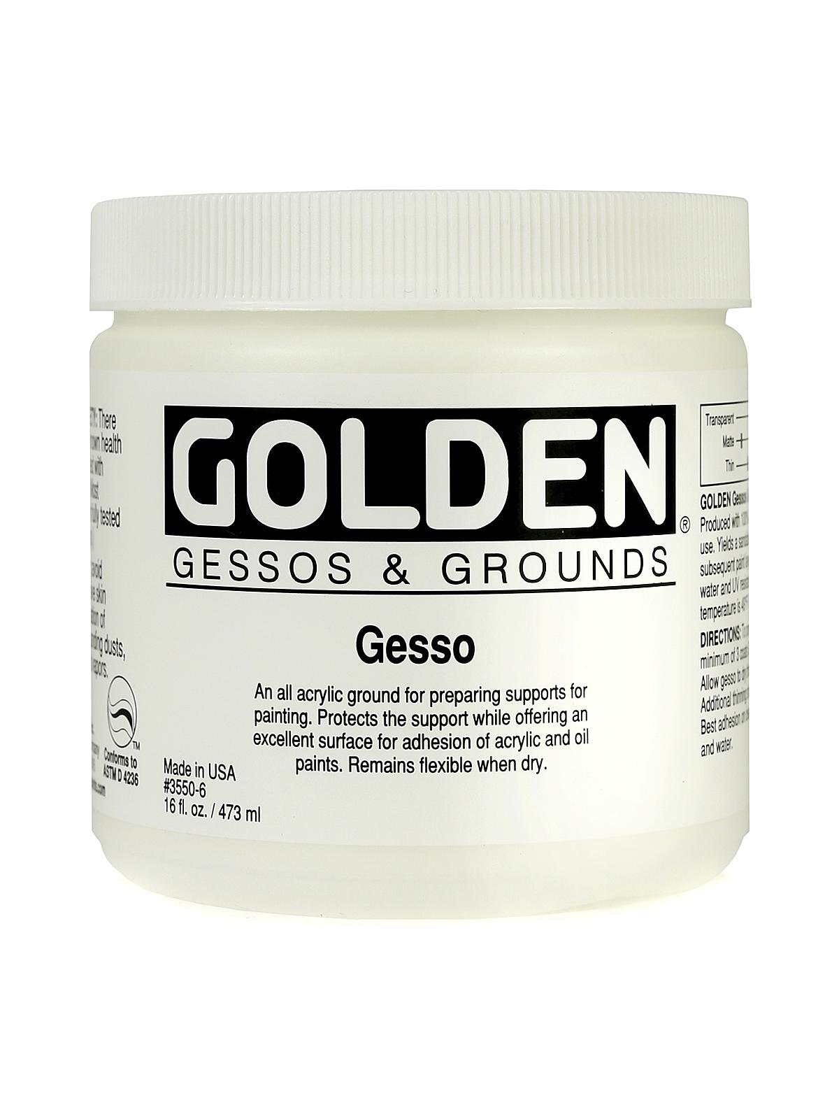 Acrylic Gesso white 16 oz.