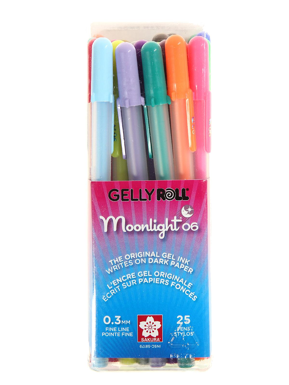 Gelly Roll Moonlight Pens Sets 06 fine collection set of 25 58179