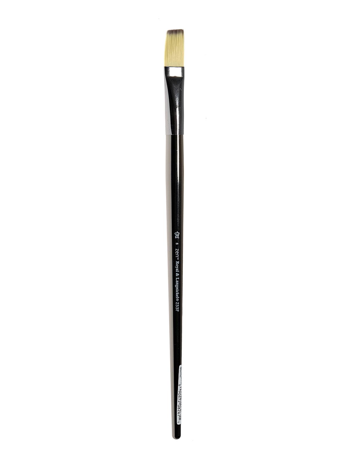 Zen Series 53 Synthetic Acrylic & Oil Brushes flat 8