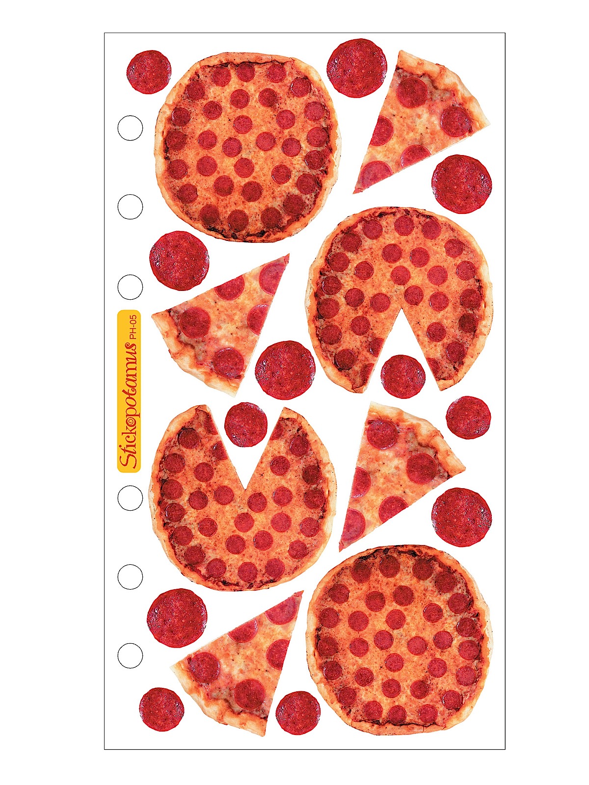Classic Stickers pizza party 19 pieces