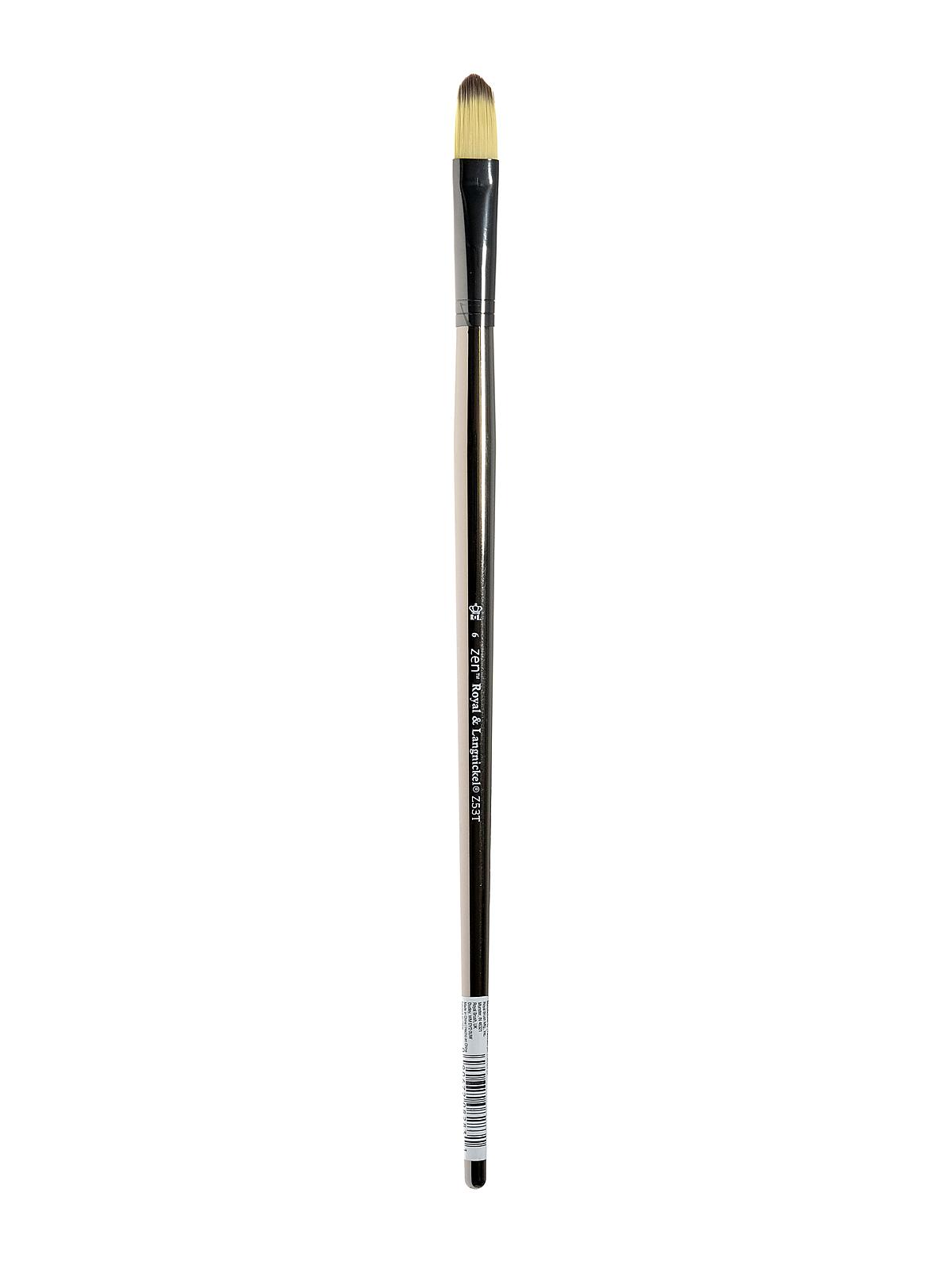 Zen Series 53 Synthetic Acrylic & Oil Brushes filbert 6