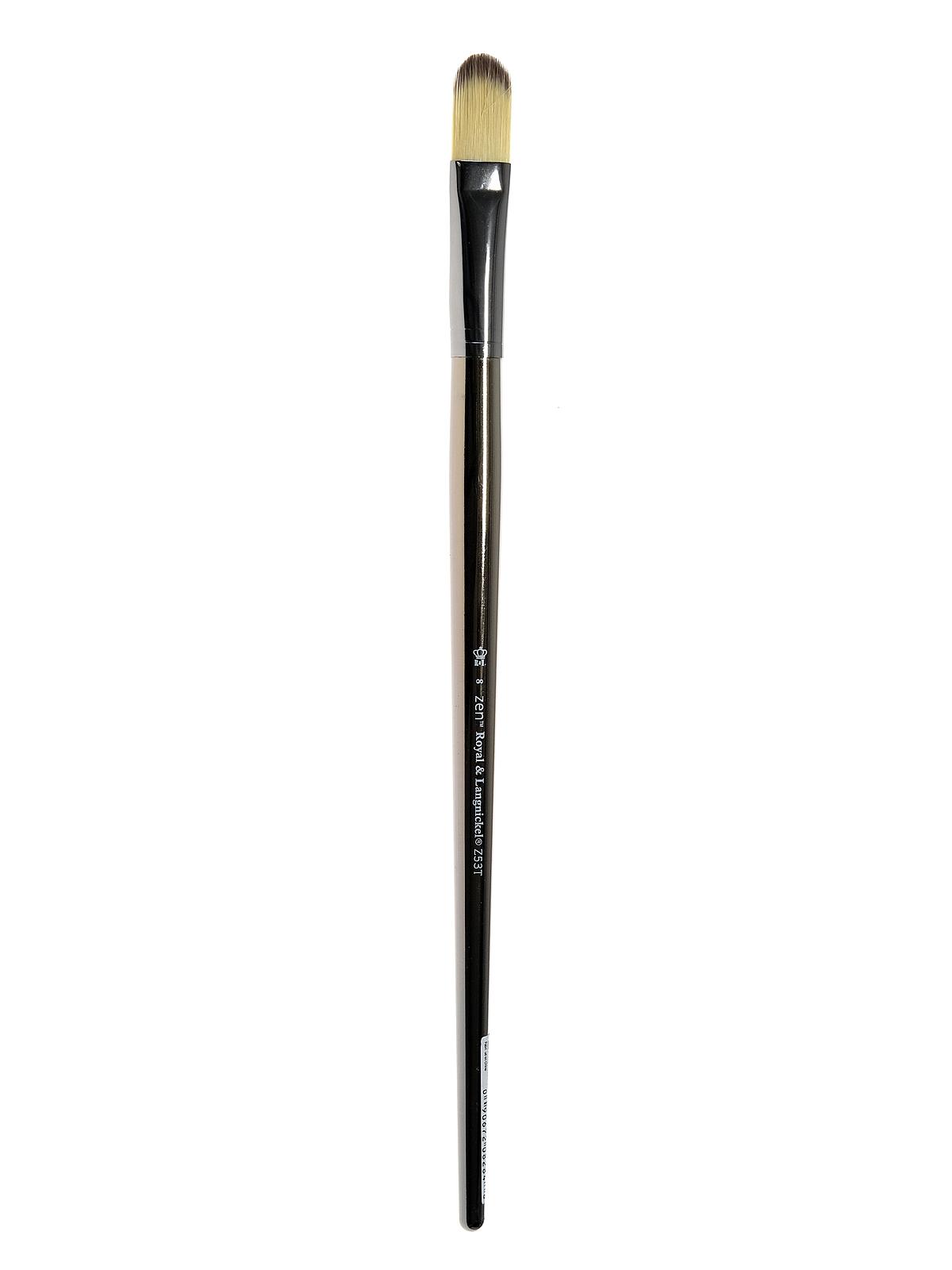 Zen Series 53 Synthetic Acrylic & Oil Brushes filbert 8