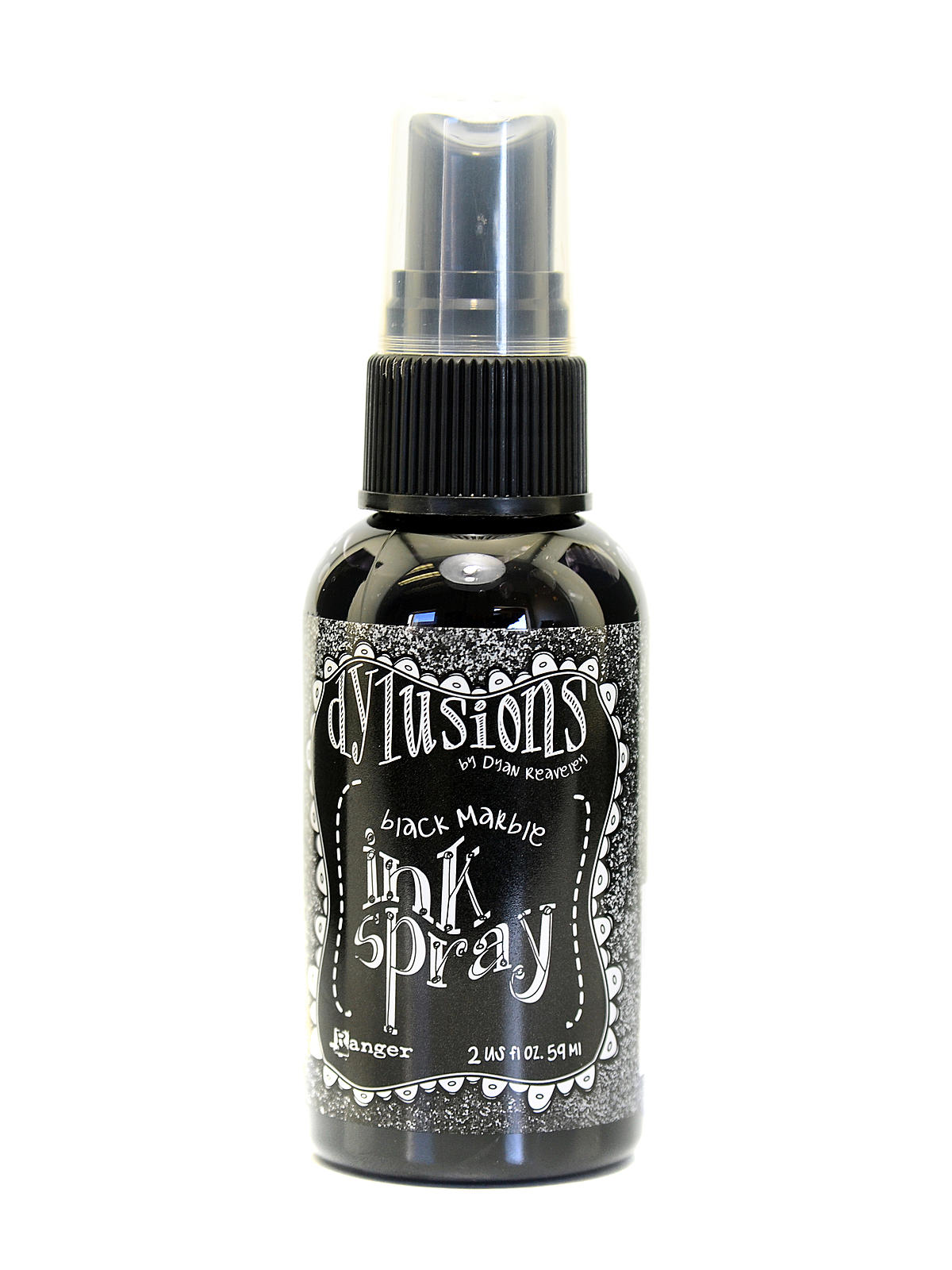 Dylusions Ink Sprays black marble 2 oz. bottle