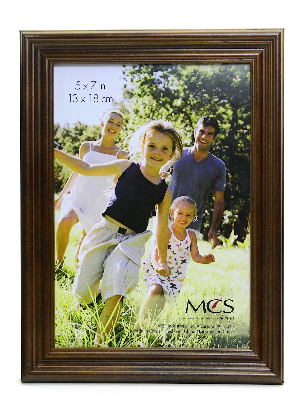 Solid Wood Frame Walnut 5 In. X 7 In.