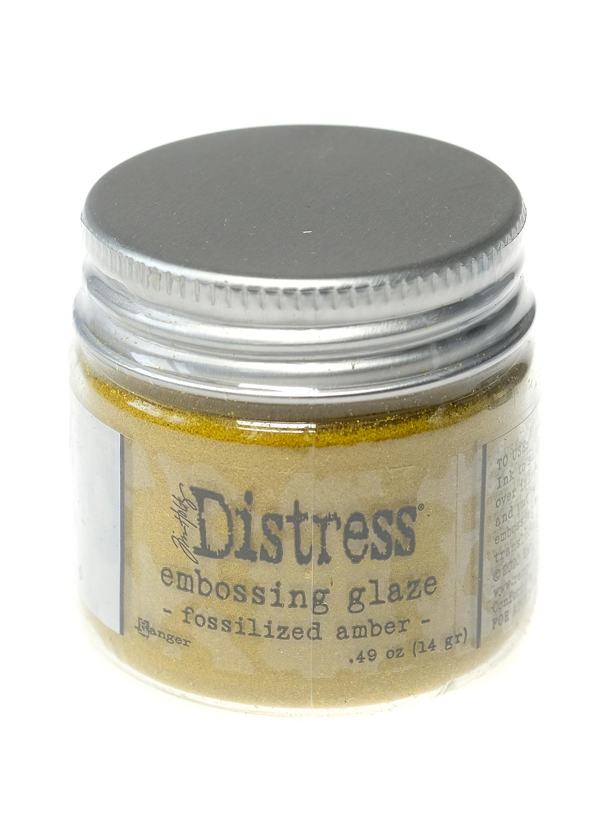 Tim Holtz Distress Embossing Glaze fossilized amber 1 oz. jar