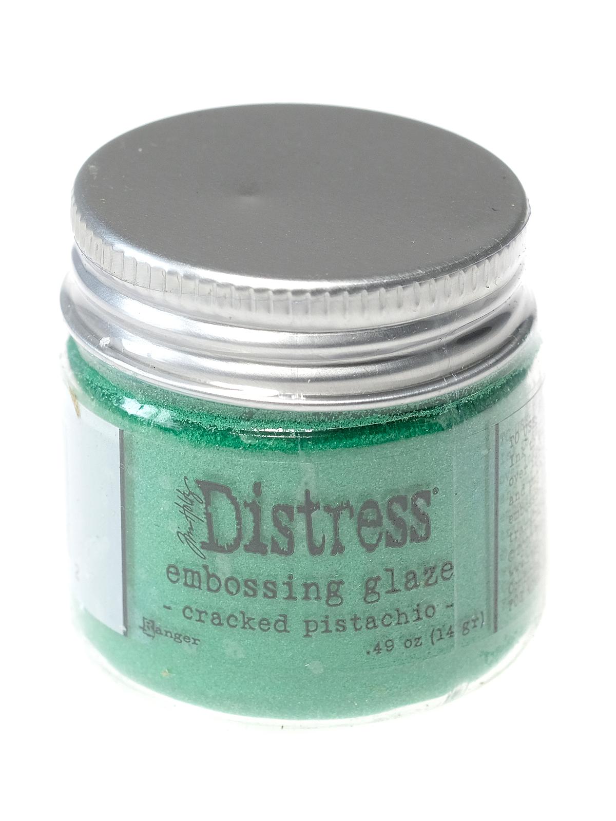 Tim Holtz Distress Embossing Glaze cracked pistachio 1 oz. jar