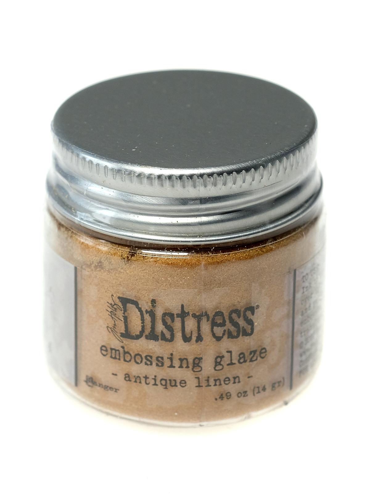 Tim Holtz Distress Embossing Glaze antique linen 1 oz. jar