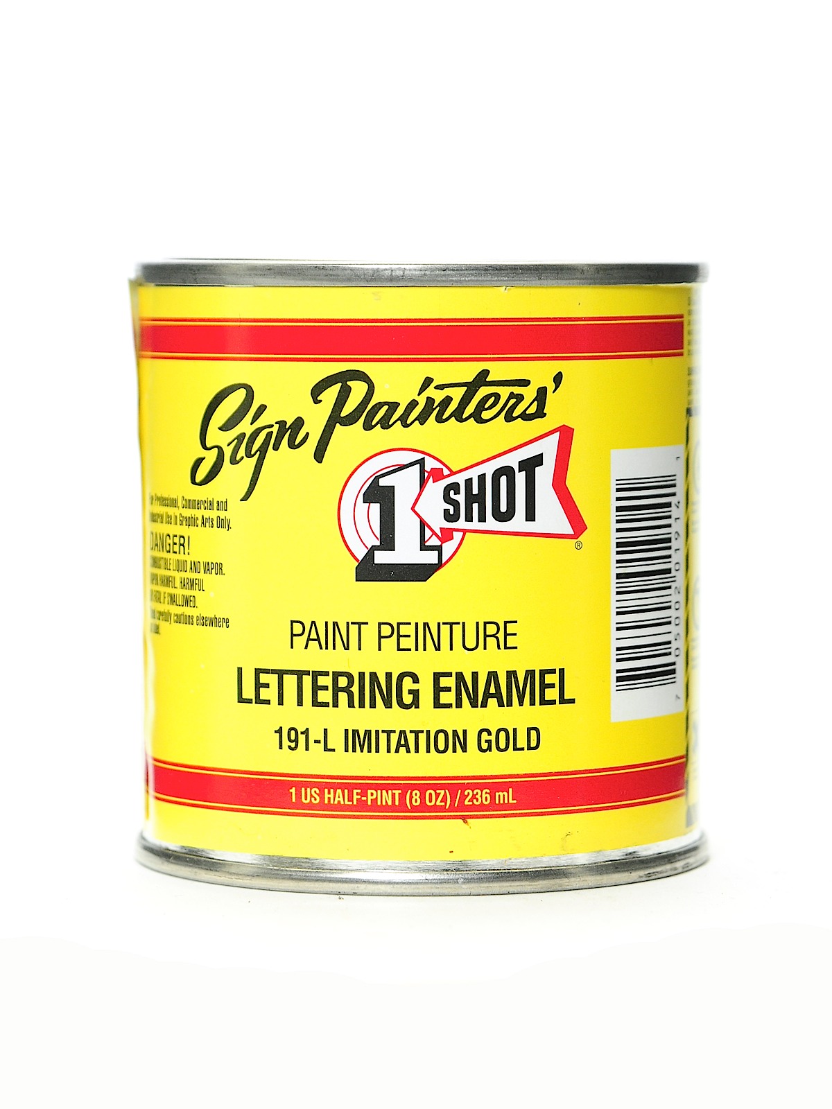 Lettering Enamel Imitation Gold Half Pint 191l