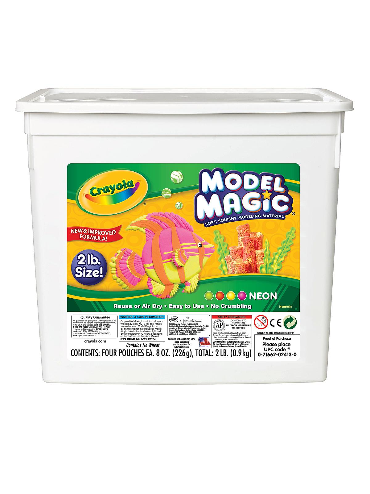 Model Magic neon assortment (4-color) 2 lb. bucket
