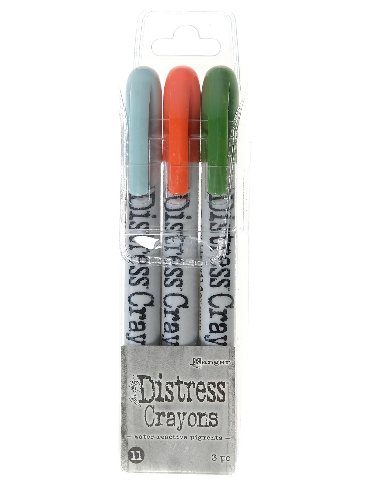 Tim Holtz Distress Crayons set #11 pack of 3