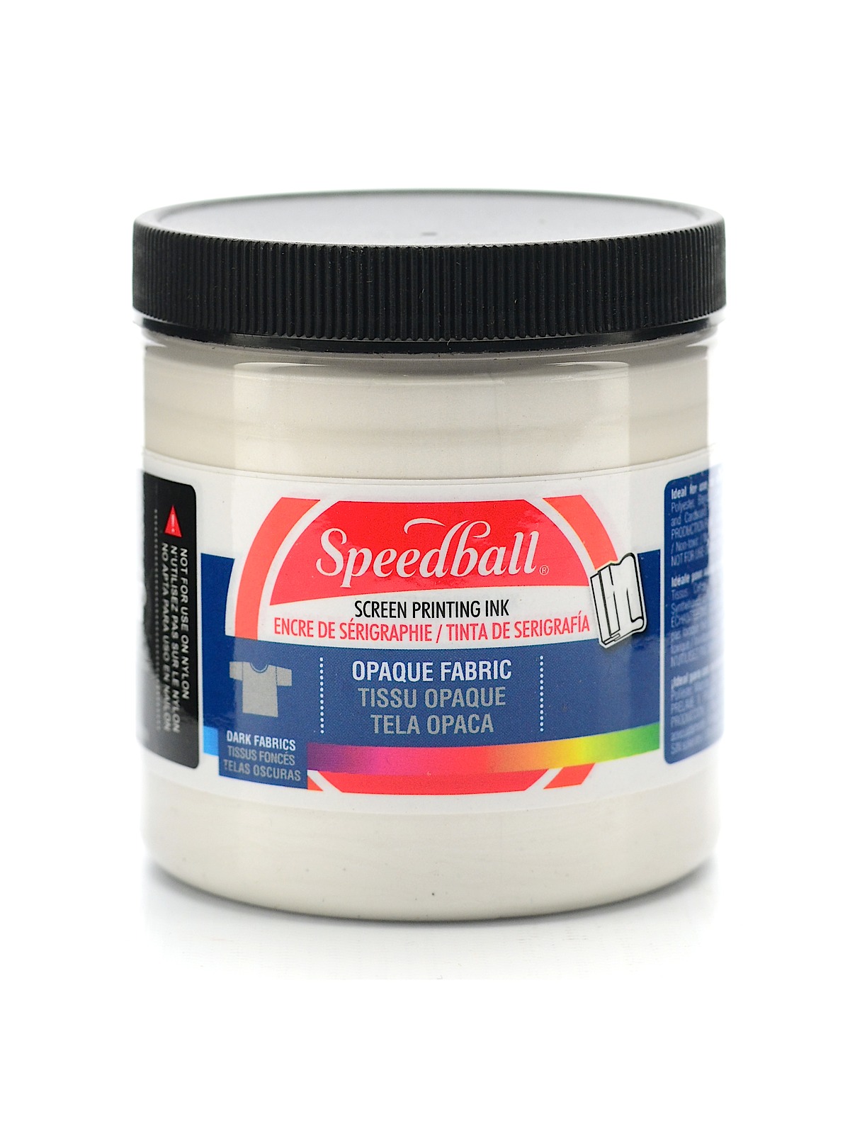 Opaque Fabric Screen Printing Inks pearly white 8 oz.